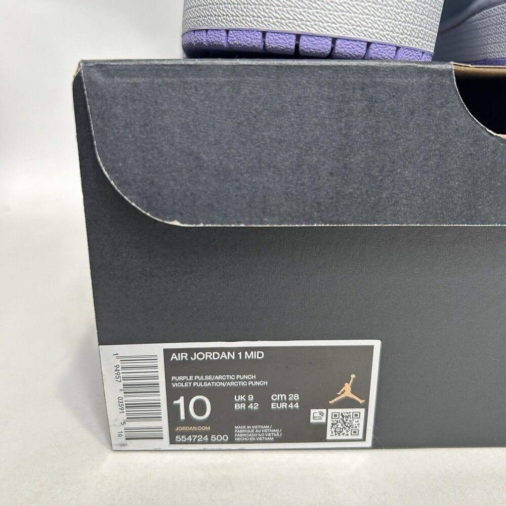 Nike Air Jordan 1 Retro Mid “Purple Pulse/Arctic Punch" 2024 - Picture 5 of 6